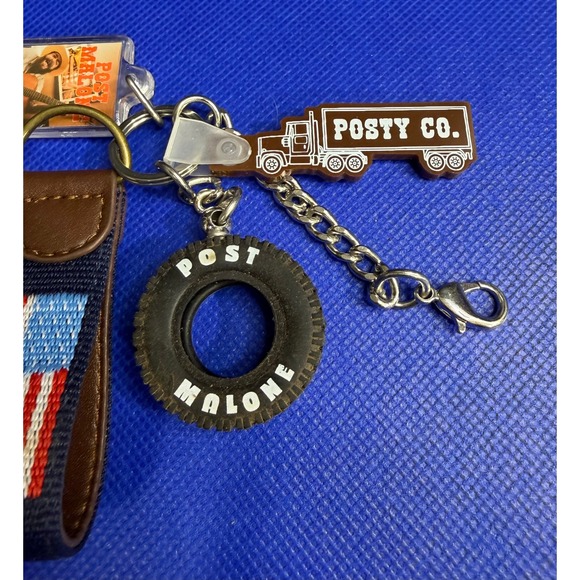 Post Malone Tire Guitar Truck American‎ Flag Stanley Keychain Set - Picture 2 of 5